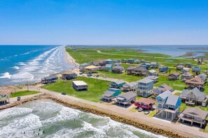 Vlak bij het strand