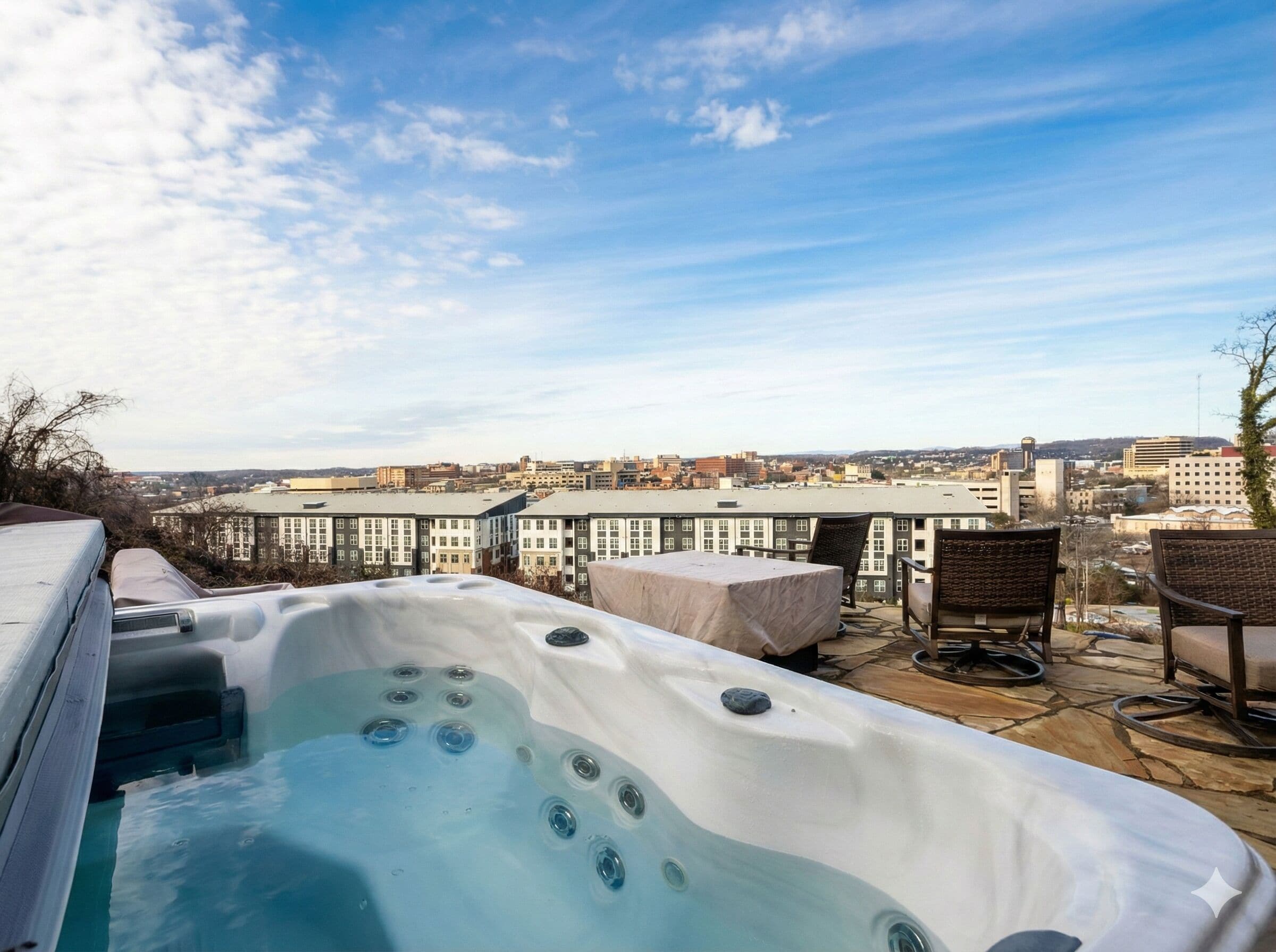 Bain à remous extérieur