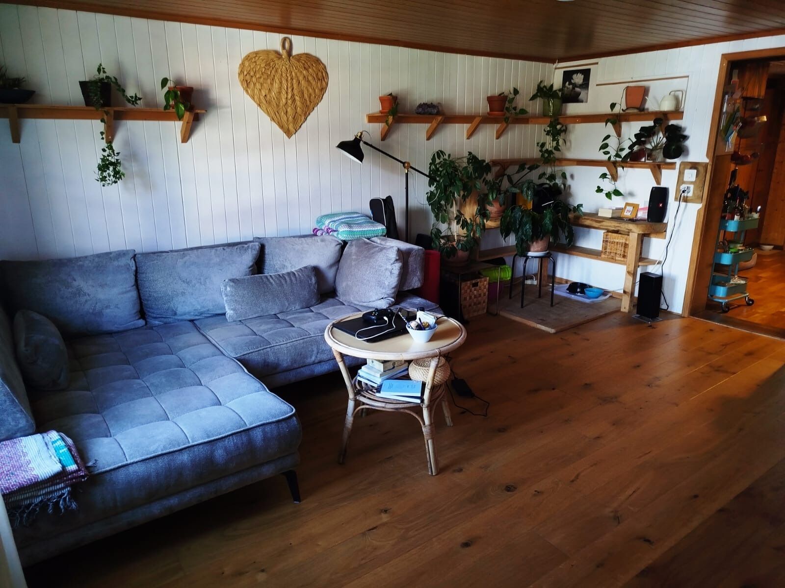 Chalet, 1 Schlafzimmer, Terrasse, Gartenblick | Wohnzimmer