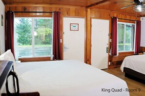 Room - King Quad Rooms: Double King Beds & Rustic Woods Comfort for 5! (Florence)