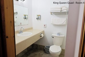 Bathroom - King + Queen Woods Retreat: Spacious Rustic Rooms for Families & Groups! (Florence)