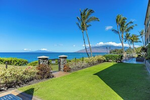 Terrace/patio - Punahoa 102-Oceanfront Condo at The Cove, Kihei | Walk to Surf, Dining & Shops (Kihei)