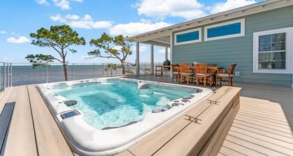 KING'S BAY - Bayfront 5-Bedroom House in N. Cape San Blas, FL with Beach Access