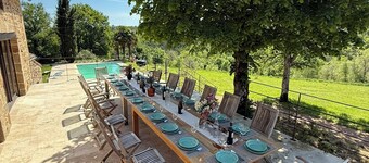 Luxury 18th-Century Private Estate on 13ha – Pool, Sleeps 16–22 Near Figeac