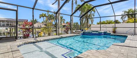 A heated pool