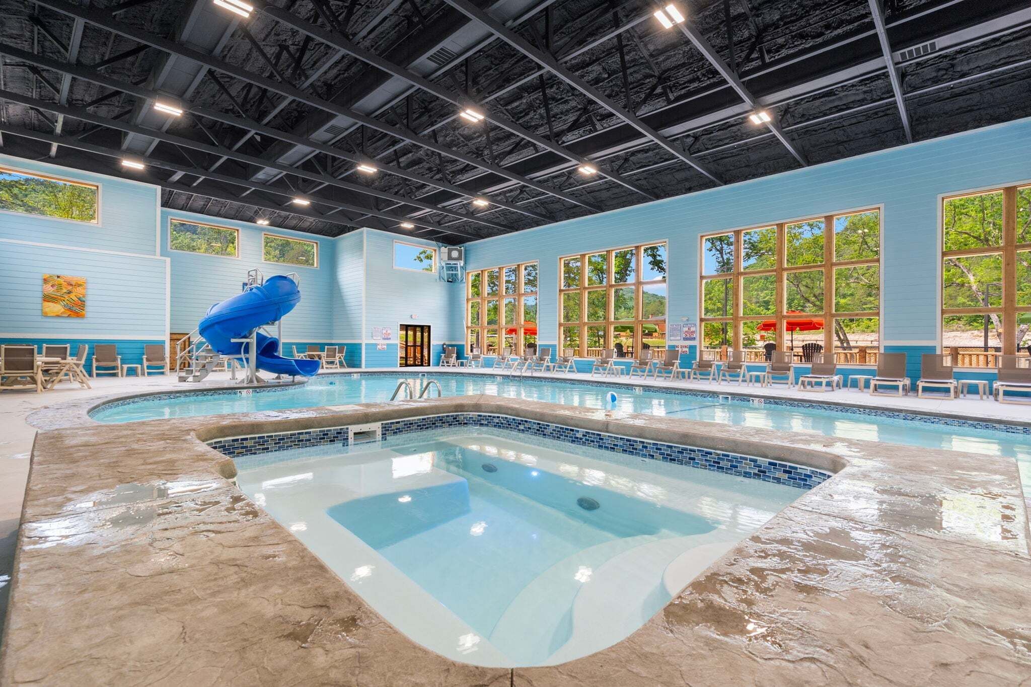 Una piscina techada