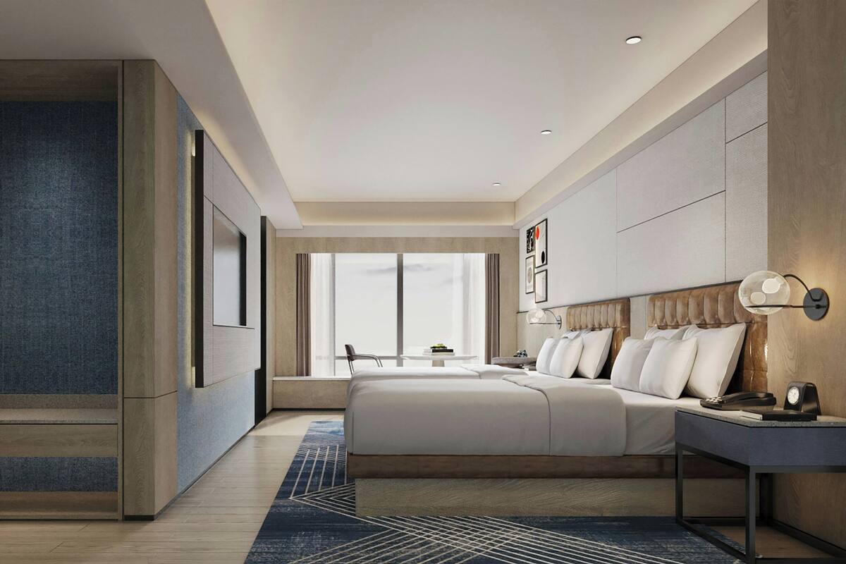 ห้องเอ็กเซกคิวทีฟ, เตียงใหญ่ 2 เตียง, วิวเมือง