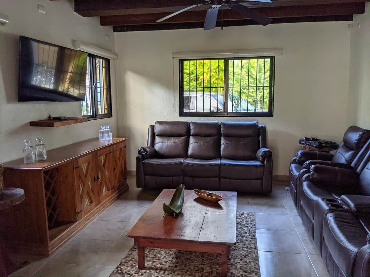 TV, fireplace, table tennis