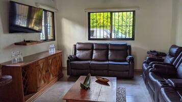 TV, fireplace, table tennis