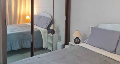 Fully furnished apartment with Wi-Fi and parking space in Nova Iguaçu. Total comfort.