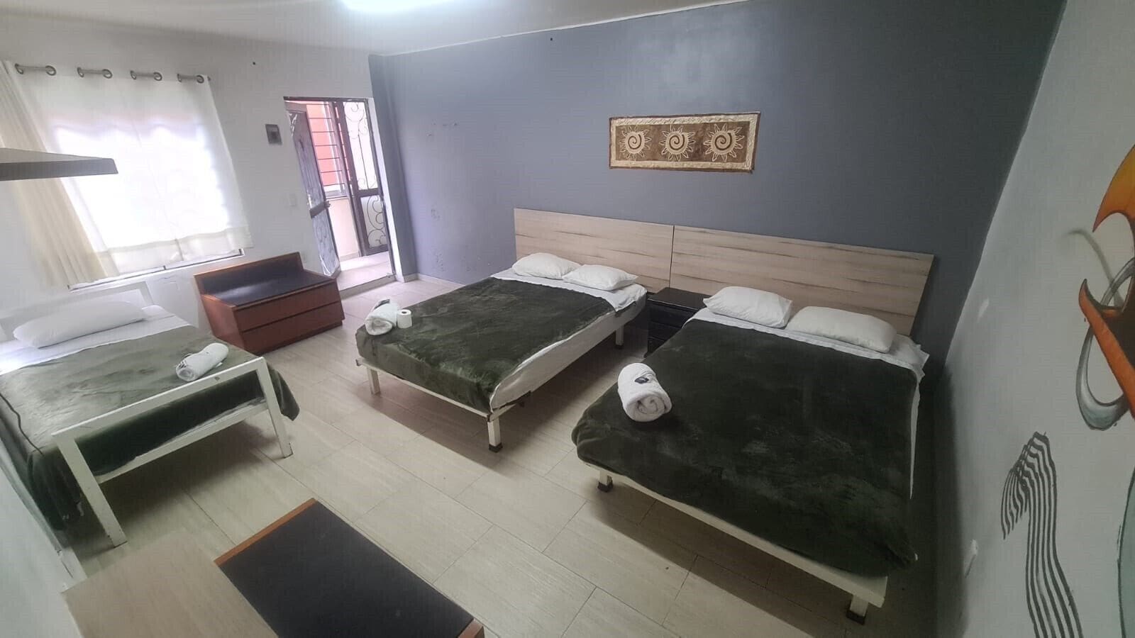 Free WiFi, bed sheets