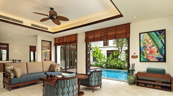 Villa, Garden View | Living area - Beachfront Villa Da Nang Luxury Resort (Ngu Hanh Son)