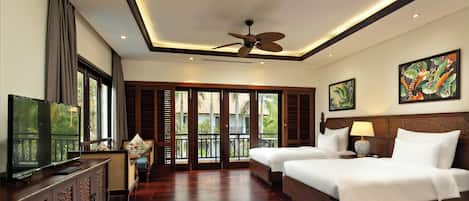 Villa, vue sur le jardin