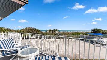 Direct Oceanfront Split-Level Condo, Unit #217 | Balcony view