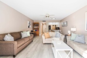 Two-Story Pool View Condo, Unit #206 | 2 bedrooms, individually decorated, individually furnished