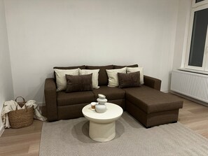 Basic Apartment | Living area - Central Ghent Stylish 1BR&1LR Apt WIFI (Gent)