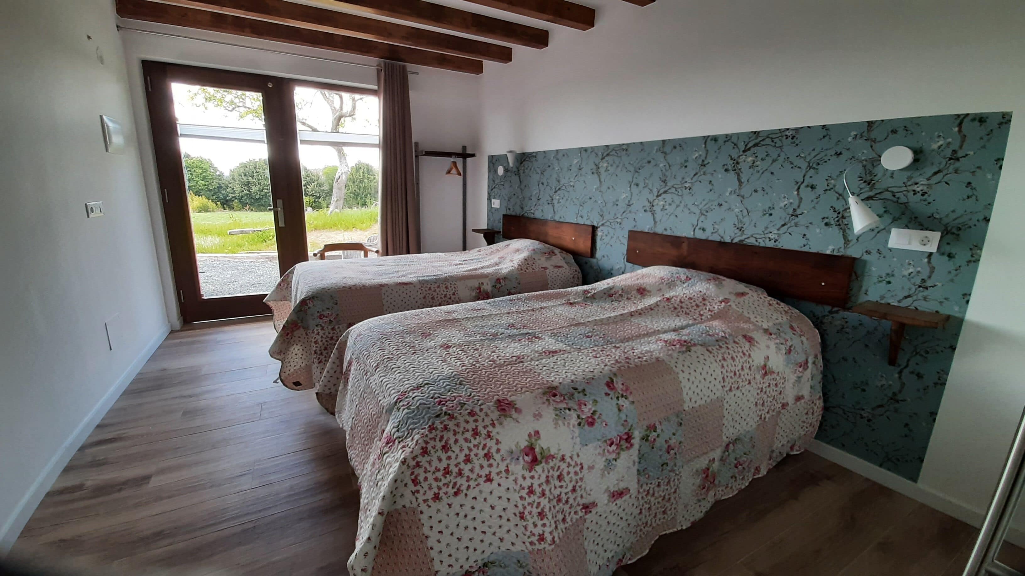Chambre avec lits jumeaux, vue montagne | Wi-Fi gratuit