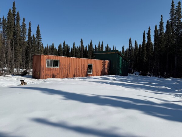 Unclassified image, 1 of 19, button - Cozy Container: A Shipping Container Retreat for Pups & People. (Soldotna)