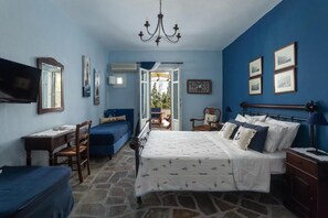 Deluxe Triple Room, Balcony, City View | Free WiFi - Saint Louis Suites (Andros)