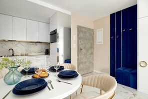 Dining - Comfortable 2-room Apartment, Indoor Pool (Rewal)