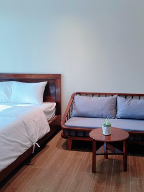 Dobbeltrom – deluxe, balkong, hageutsikt