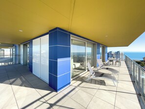 Terrace/patio - Penthouse with sea and lagoon view (Lignano Sabbiadoro)