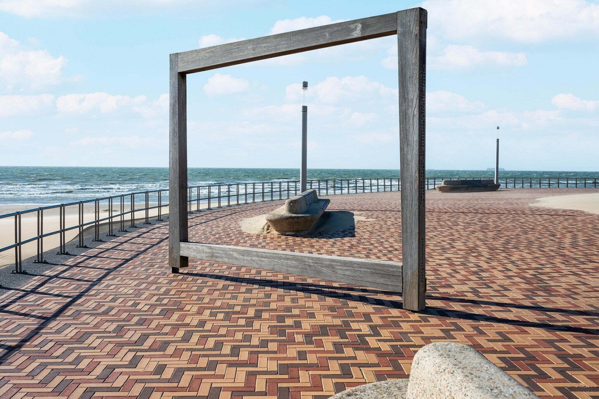 Vlak bij het strand