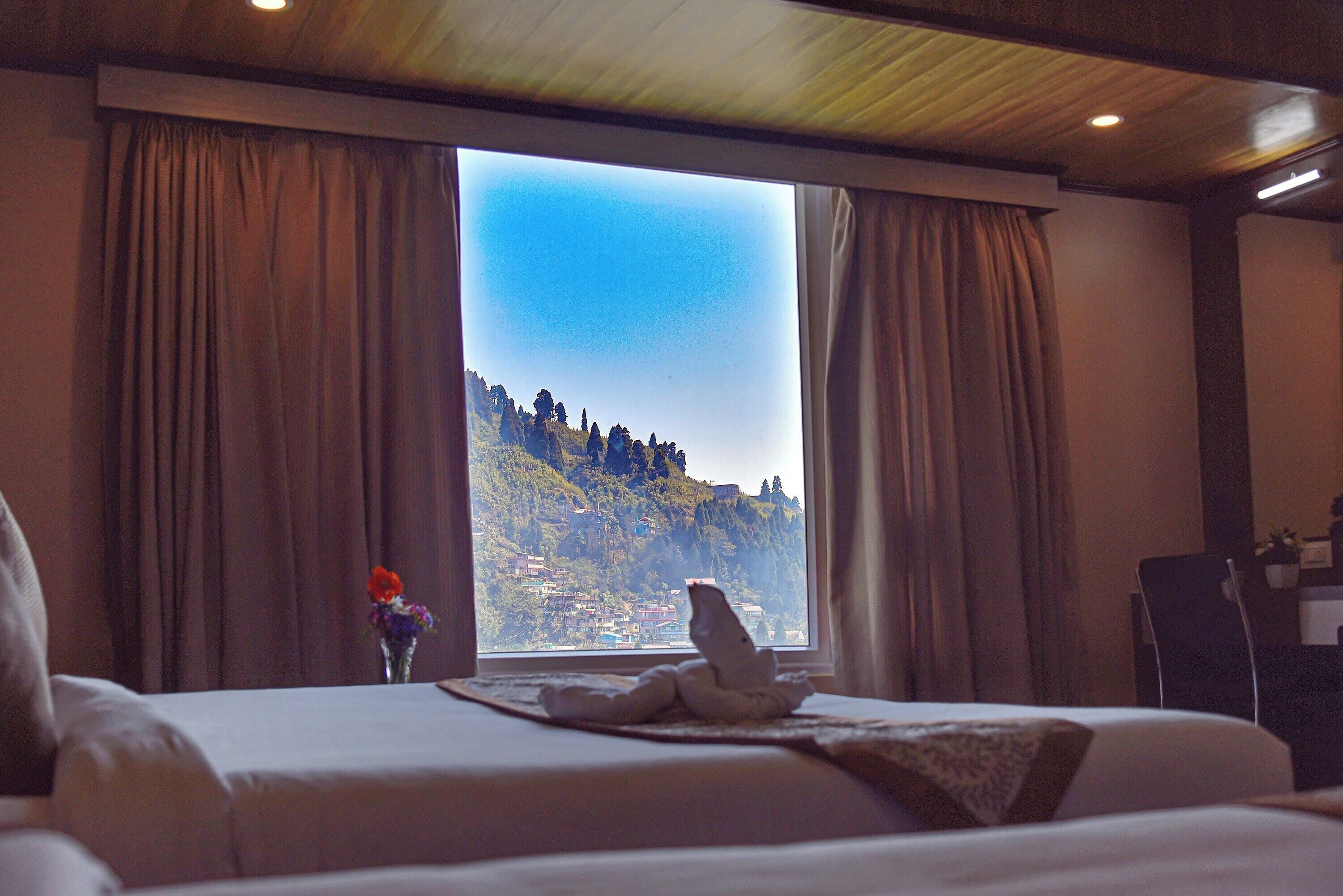 premium double room with parking view | View from room
