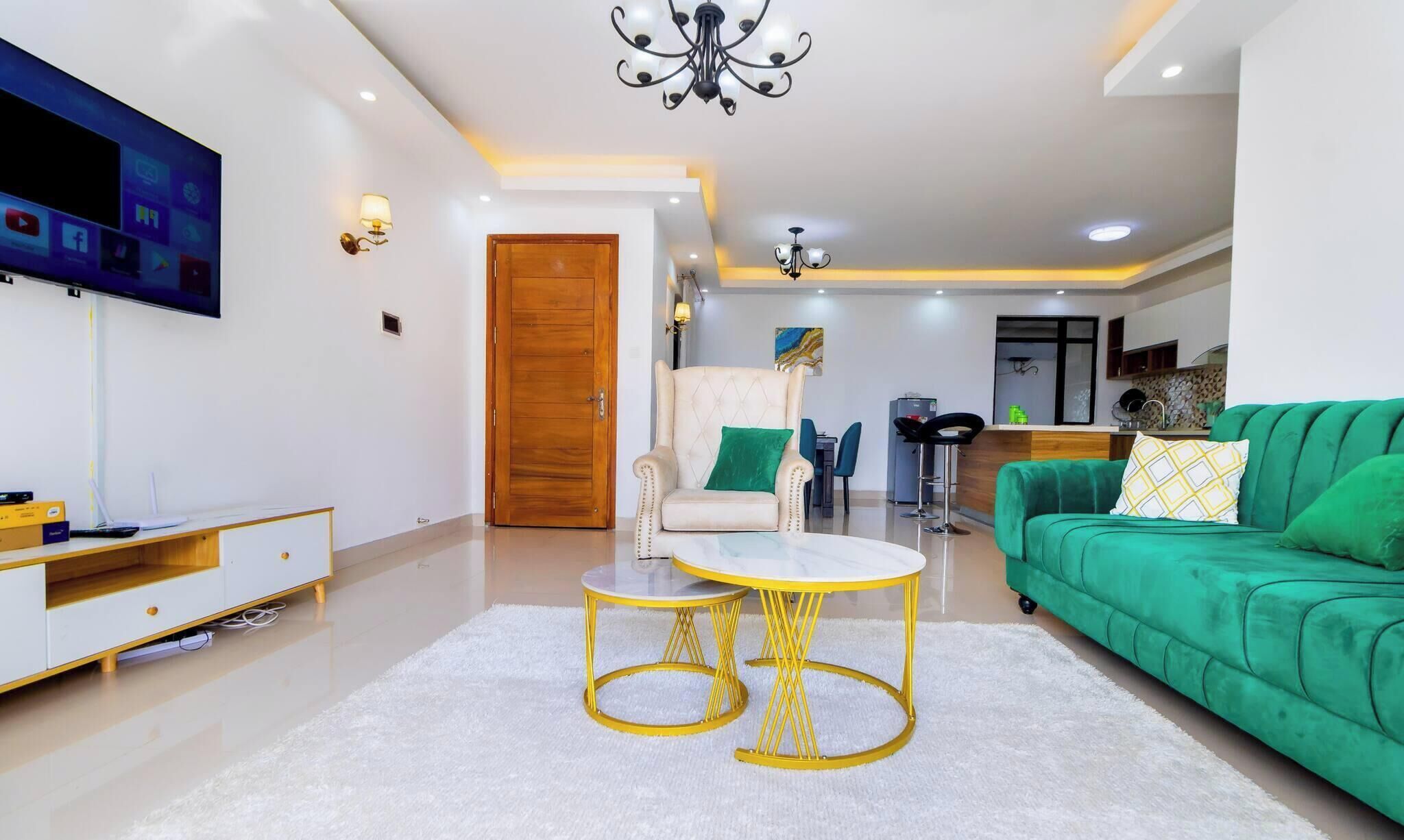 Apartment, 2 Bedrooms, Accessible, Smoking | Living area