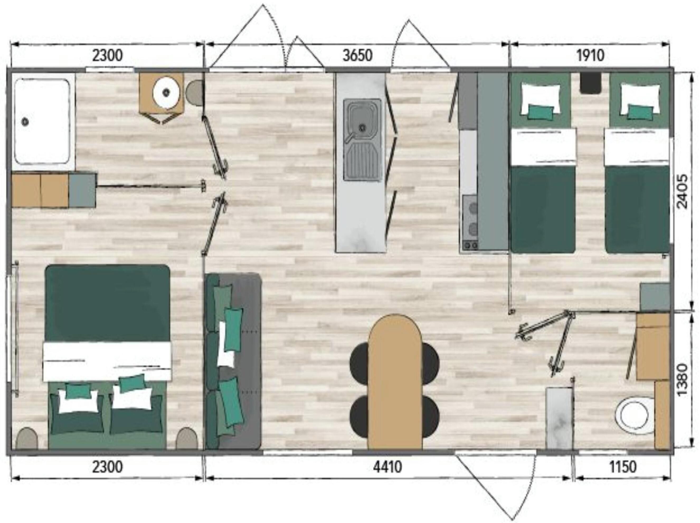 Nhà gỗ | Sơ đồ bố cục