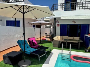 Outdoor dining - Villa Erimar in cozy Playa Blanca (Playa Blanca)