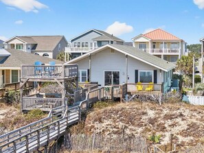 Exterior - Adrenalinn by Brunswick Vacation Rentals: Oceanfront 4BR House w/ 2-Story Gazebo (Ocean Isle Beach)