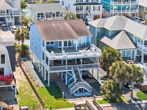 Exterior - All The Phils by Brunswick VR: 5BR/3BA Canal Home, Sleeps 20, Steps from Beach (Ocean Isle Beach)