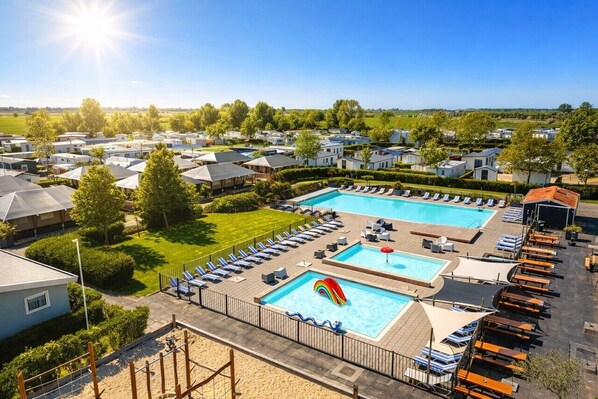 Pool - Beach Chalet J55 at Camping de Molenhoek (Kamperland)