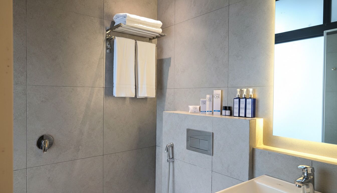 Standard Double Room, City View | Bathroom