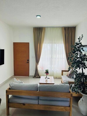 Apartment, 2 Bedrooms, Balcony, Garden View | Living room - Casa Brisa Caribe Cabrera Perfect for Family & Friends (Cabrera)