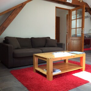 Living area - Large apartment facing Mont Blanc (Chamonix-Mont-Blanc)