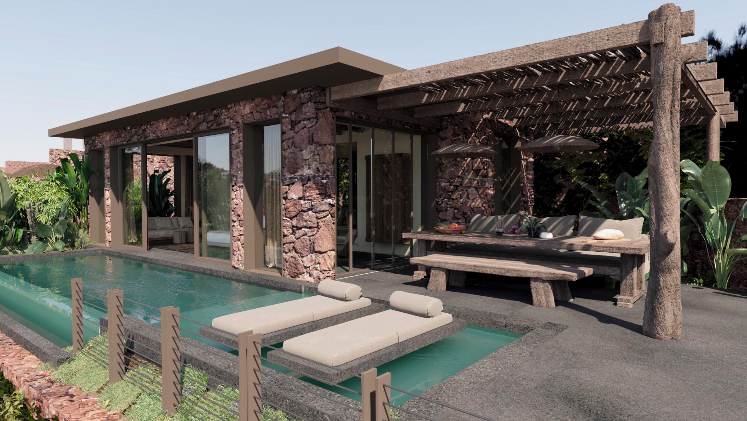 Dobbeltrom – executive, 1 soverom, privat basseng, sjøutsikt