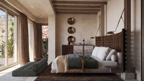 Luxury-Doppelzimmer, eigener Pool, Meerblick | Wellness