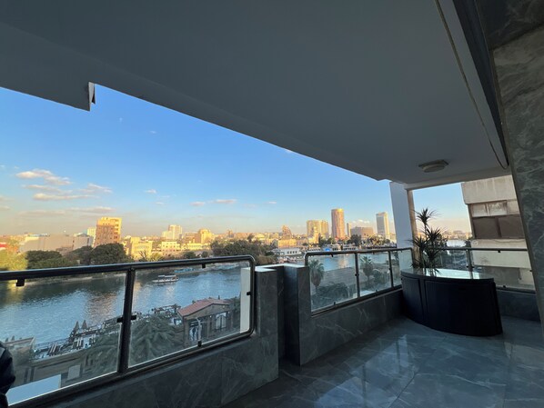 Deluxe Apartment, 3 Bedrooms, Private Bathroom, River View | Property grounds - ELITE Premium 3 En-Suites Nile Residence (Giza)