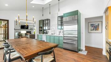 House, Partial Ocean View | Private kitchen | Full-size fridge, oven, stovetop, espresso maker