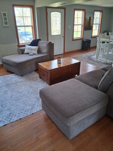 Country Coastal is a renovated and spacious farmhouse with coastal charm.