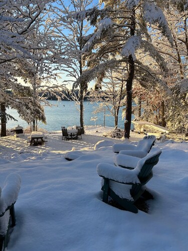 Tucked away in Midcoast Maine, this lake house is what summers are made of