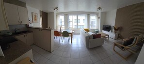 Living area - Bright and Cozy Sea and Harbour View Stay - 4p (Blankenberge)