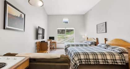 Ski in Ski out. Top floor with ski hill view.