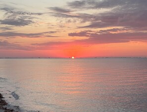 On the beach, sun-loungers, beach towels - New Owners Welcome You to our Sanibel Paradise Escape (Sanibel)