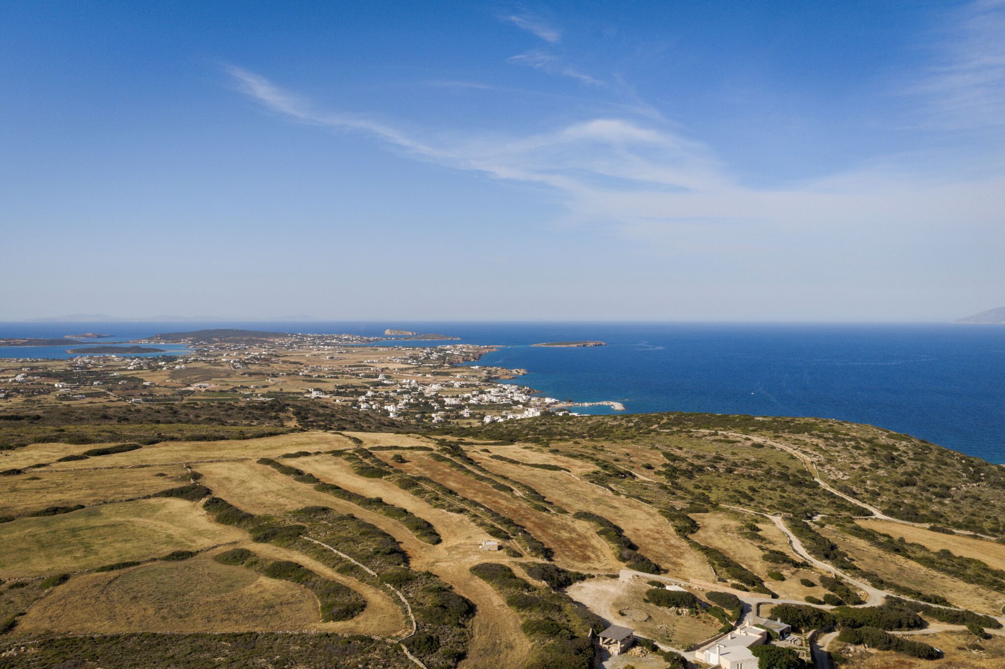 منظر من الجو على ارتفاع عالٍ
