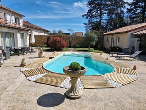 Pool - Vacation home with pool/ 7 persons "Aux Petits Bonheurs (Gizay)