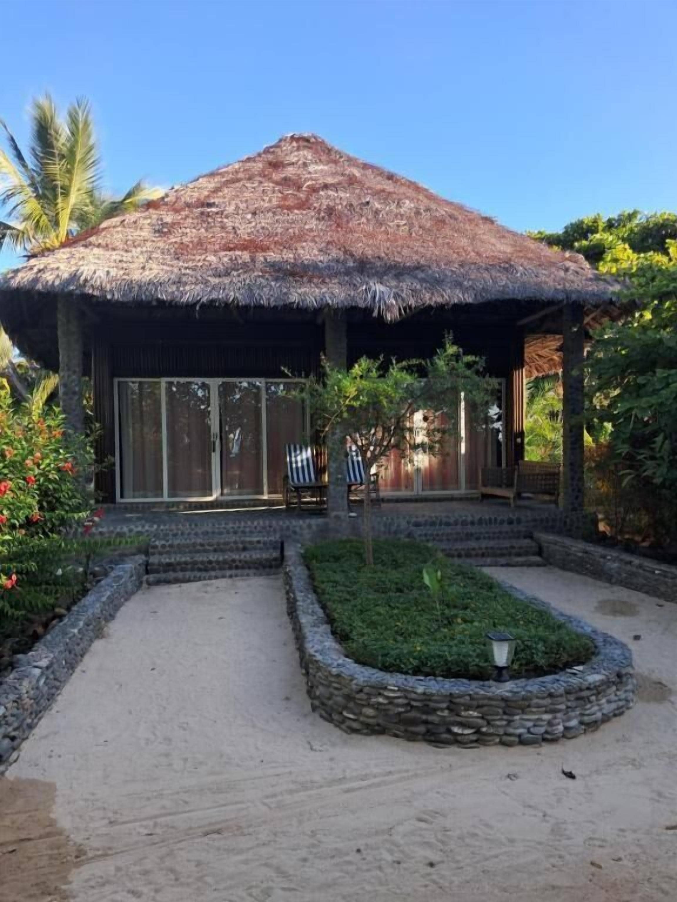 Standardbungalow - strandudsigt | Terrasse/gårdhave