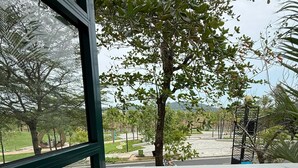 Luksus-dobbeltrom, parkutsikt | Terrasse/patio